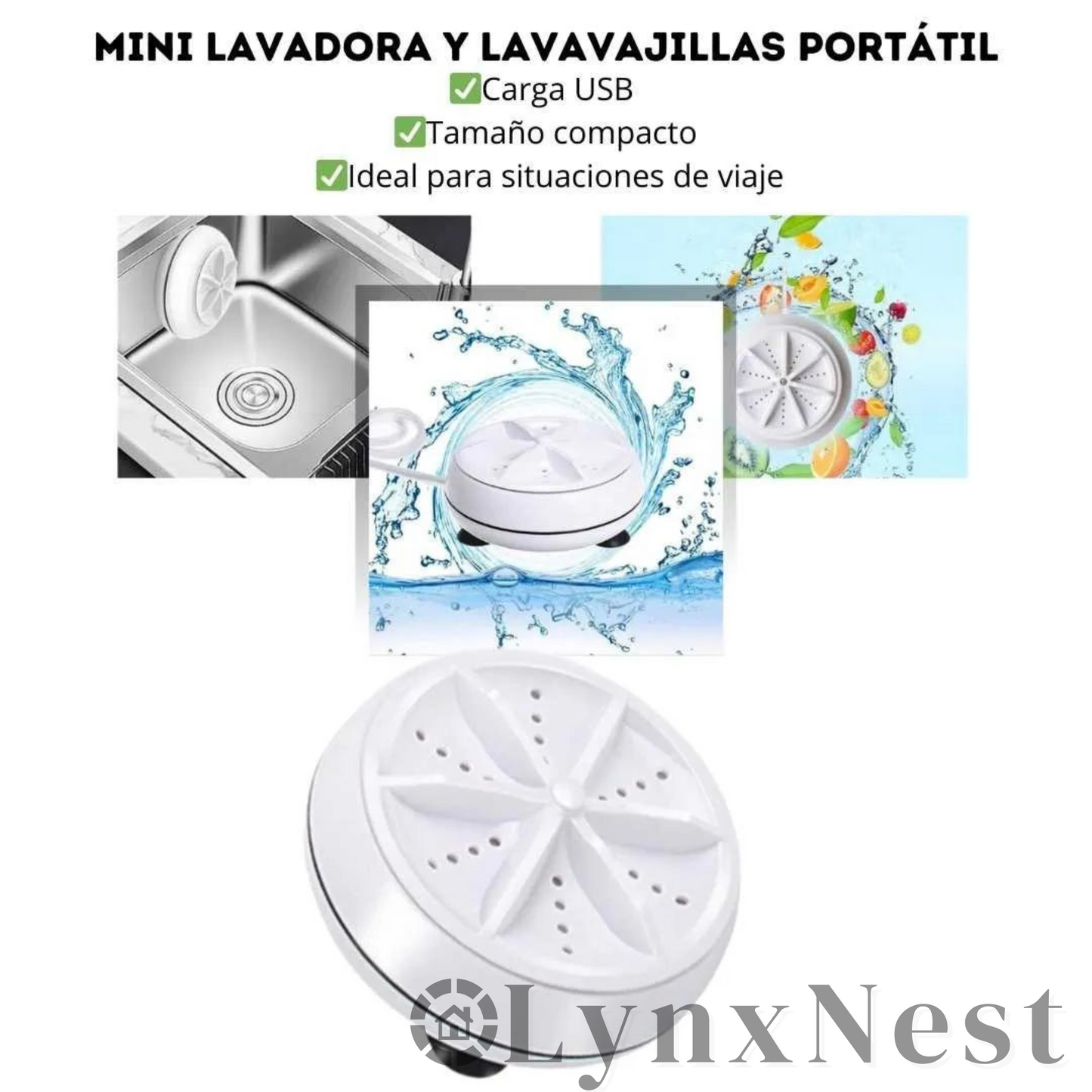 Mini Lavadora DualClean Pro