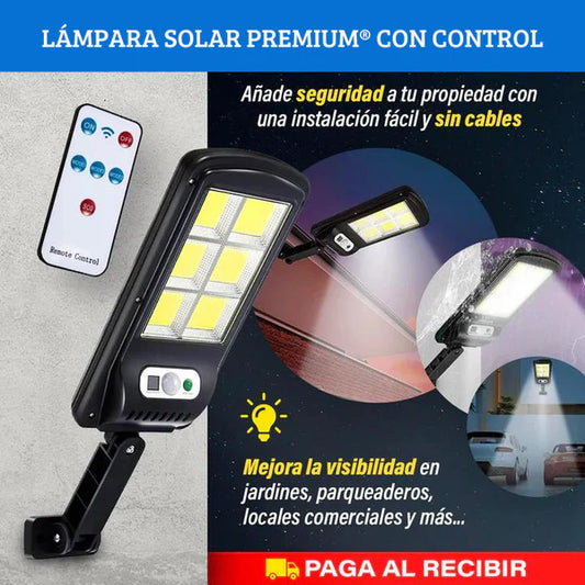 LÁMPARA SOLAR PREMIUM® CON CONTROL - PROMOCION 2X1🔥