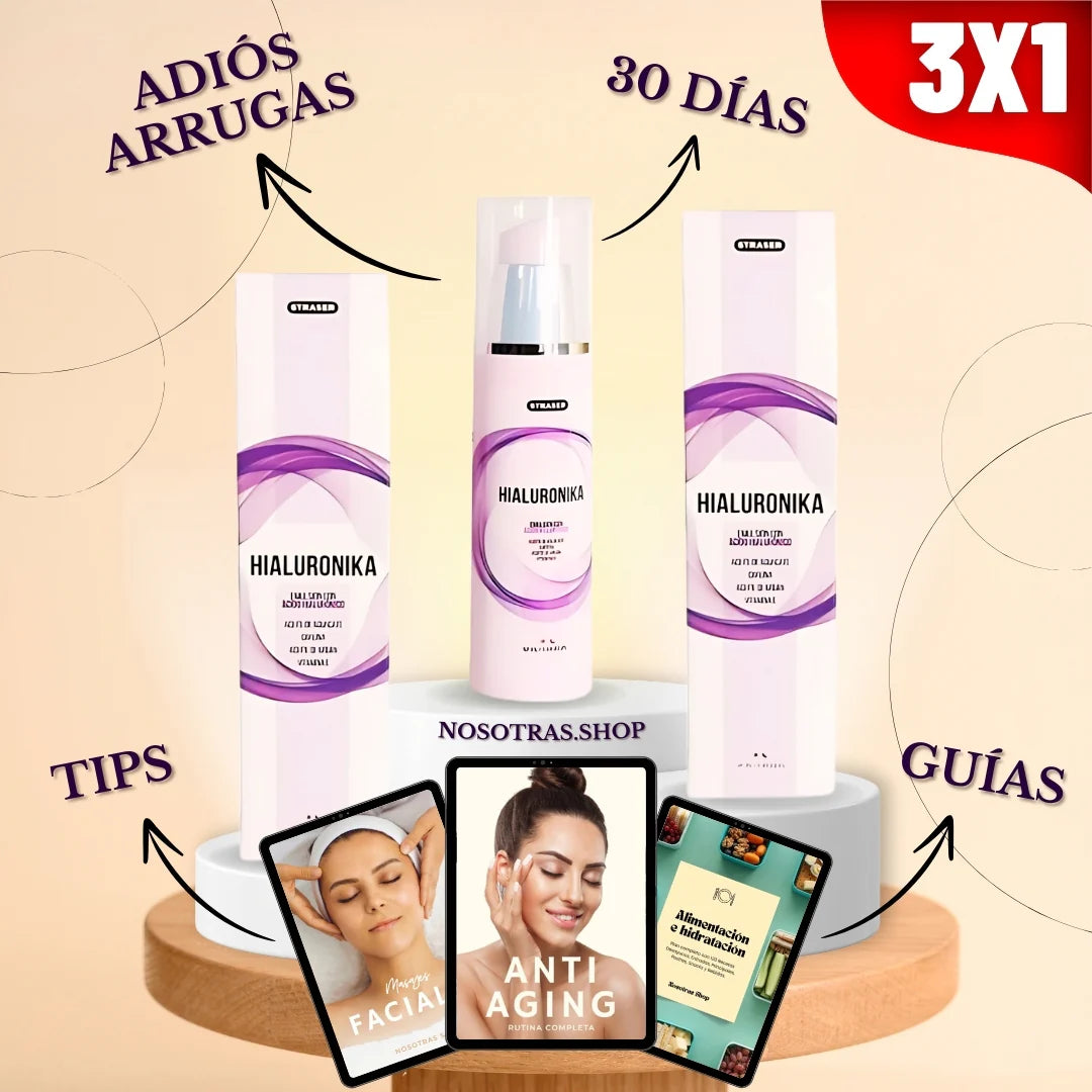 Crema Rejuvenecedora Anti Arrugas Hialuronika™️ | (3X1 + Envío GRATIS)